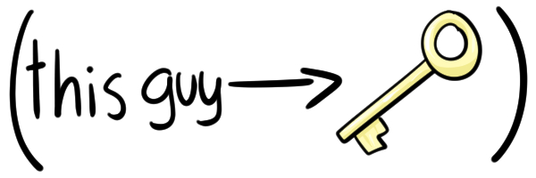 this guy (arrow pointing to) a key